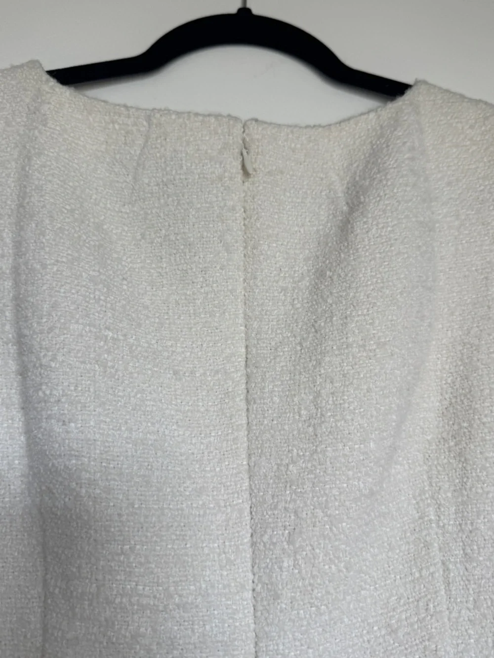 NWT | J. CREW Women’s Sophia Dress with Velvet Bows in Tweed | Ivory | Size 4 - Picture 8 of 16